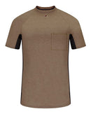 Bulwark Short Sleeve FR Two-Tone Base Layer with Concealed Chest Pocket- EXCEL FR MPS4
