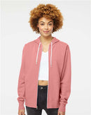 Independent Trading Co. Lightweight Full-Zip Hooded Sweatshirt AFX90UNZ