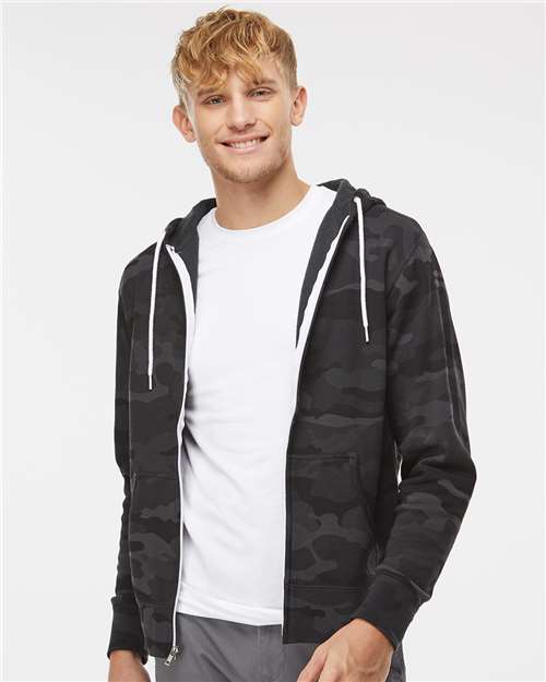 Independent Trading Co. Lightweight Full-Zip Hooded Sweatshirt AFX90UNZ