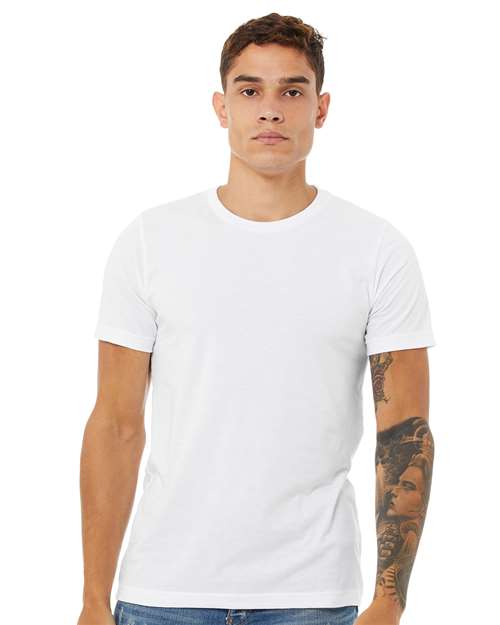 BELLA + CANVAS CVC Jersey Tee 3001CVC - Solid White Blend