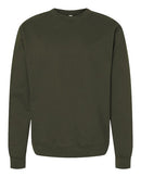 Independent Trading Co. Midweight Crewneck Sweatshirt SS3000 - Army