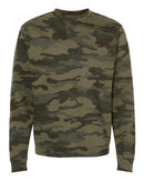 Independent Trading Co. Midweight Crewneck Sweatshirt SS3000 - Forest Camo