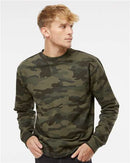 Independent Trading Co. Midweight Crewneck Sweatshirt SS3000 - Forest Camo
