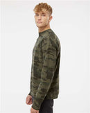 Independent Trading Co. Midweight Crewneck Sweatshirt SS3000 - Forest Camo