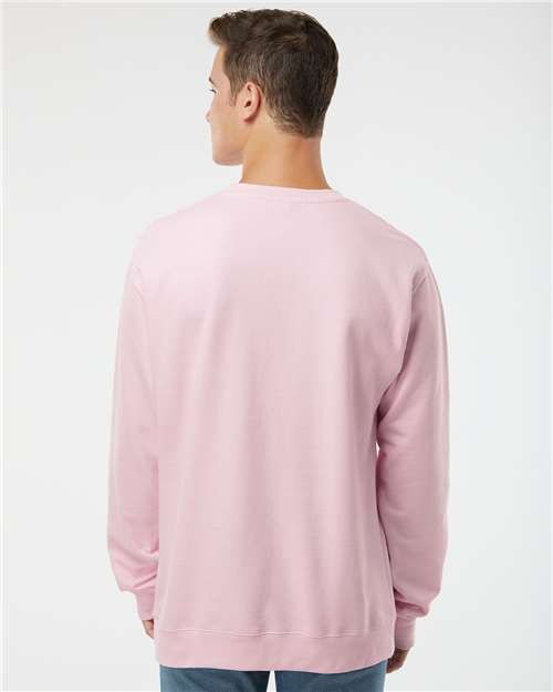 Independent Trading Co. Midweight Crewneck Sweatshirt SS3000 - Light Pink