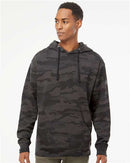 Independent Trading Co. Midweight Hooded Sweatshirt SS4500 - Black Camo