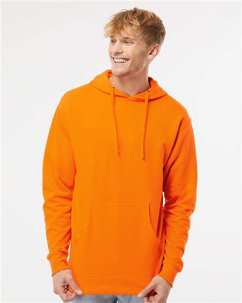 Independent Trading Co. Midweight Hooded Sweatshirt SS4500 - Safety Orange