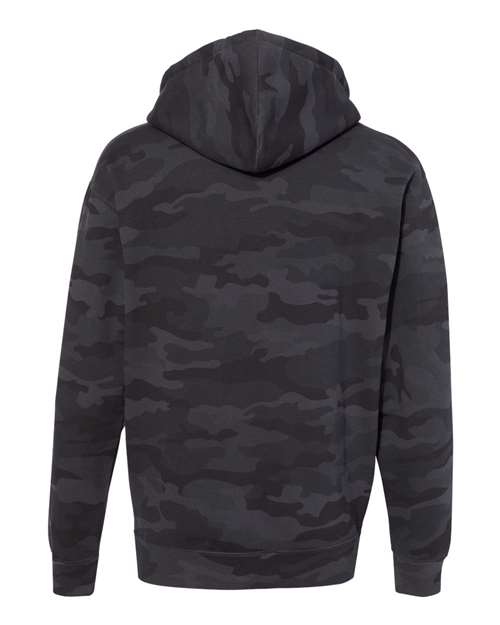 Independent Trading Co. Heavyweight Hooded Sweatshirt IND4000 - Black Camo
