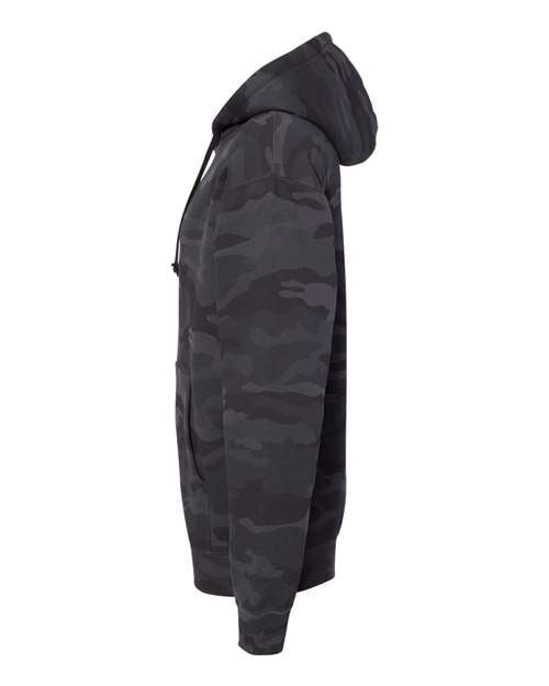 Independent Trading Co. Heavyweight Hooded Sweatshirt IND4000 - Black Camo