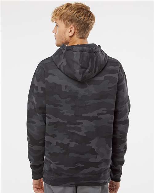 Independent Trading Co. Heavyweight Hooded Sweatshirt IND4000 - Black Camo