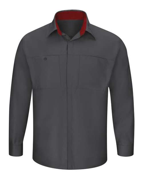 Red Kap Performance Plus Long Sleeve Shirt with OilBlok Technology SY32