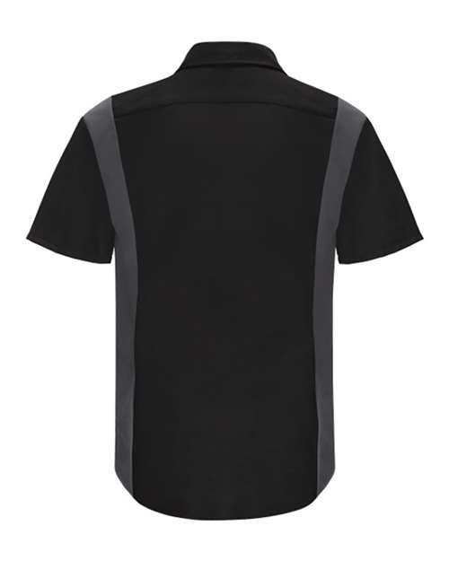 Red Kap Performance Plus Short Sleeve Shirt with Oilblok Technology - Tall Sizes SY42T