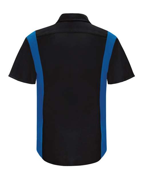Red Kap Performance Plus Short Sleeve Shirt with Oilblok Technology - Tall Sizes SY42T