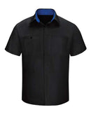 Red Kap Performance Plus Short Sleeve Shirt with Oilblok Technology - Tall Sizes SY42T
