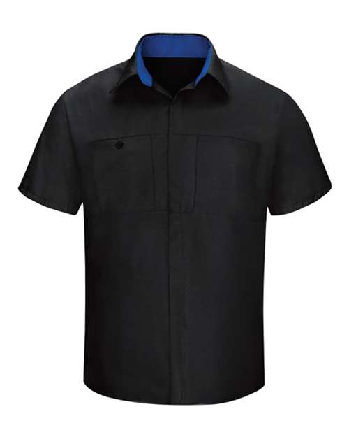 Red Kap Performance Plus Short Sleeve Shirt with Oilblok Technology - Tall Sizes SY42T