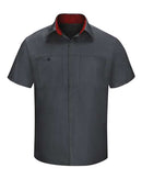 Red Kap Performance Plus Short Sleeve Shirt with Oilblok Technology - Tall Sizes SY42T