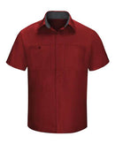 Red Kap Performance Plus Short Sleeve Shirt with Oilblok Technology - Tall Sizes SY42T