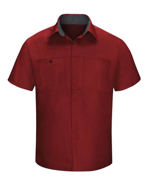 Red Kap Performance Plus Short Sleeve Shirt with Oilblok Technology - Tall Sizes SY42T