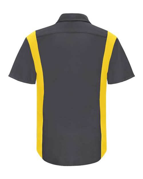 Red Kap Performance Plus Short Sleeve Shirt with Oilblok Technology - Tall Sizes SY42T