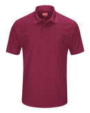 Red Kap Short Sleeve Performance Knit Pocketless Core Polo SK96 - Burgundy
