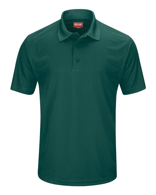 Red Kap Short Sleeve Performance Knit Pocketless Core Polo SK96 - Hunter Green