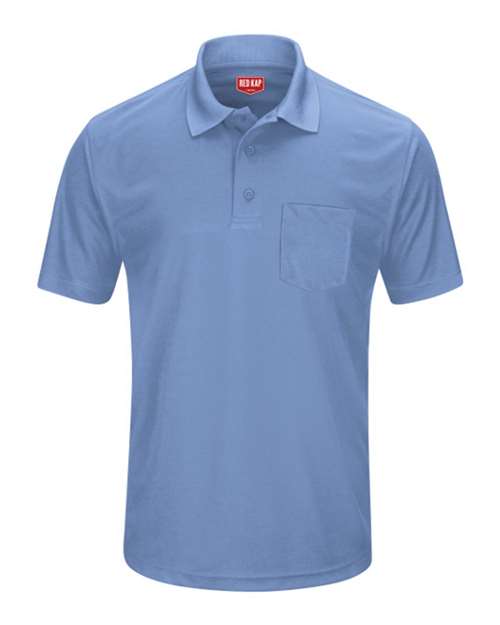 Red Kap Short Sleeve Performance Knit Pocket Polo SK98 - Medium Blue