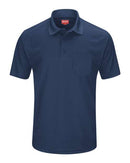 Red Kap Short Sleeve Performance Knit Pocket Polo SK98 - Navy