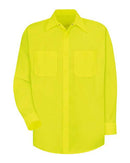 Red Kap Enhanced Visibility Long Sleeve Work Shirt - Tall Sizes SS14T