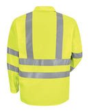 Red Kap High Visibility Safety Long Sleeve Work Shirt SS14HV