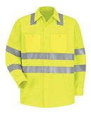 Red Kap High Visibility Work Shirt Tall Sizes SS14HVT