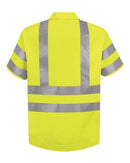 Red Kap High Visibility Safety Short Sleeve Work Shirt SS24HV