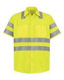 Red Kap High Visibility Safety Short Sleeve Work Shirt SS24HV