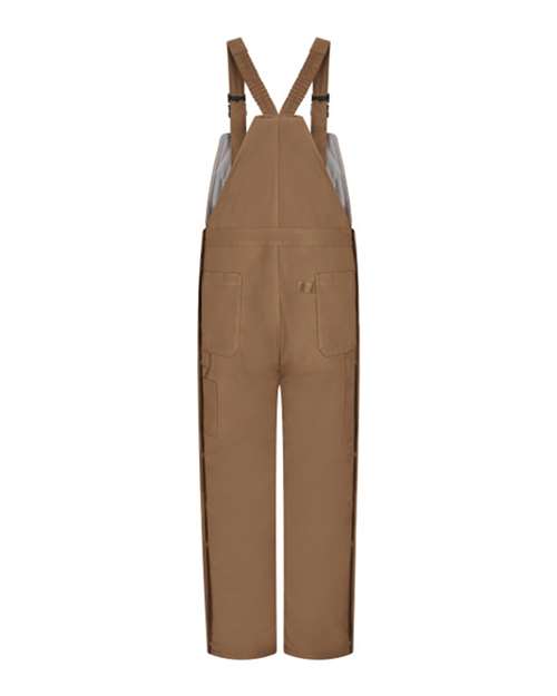 Bulwark Brown Duck Deluxe Insulated Bib Overall - EXCEL FR® ComforTouch BLN4