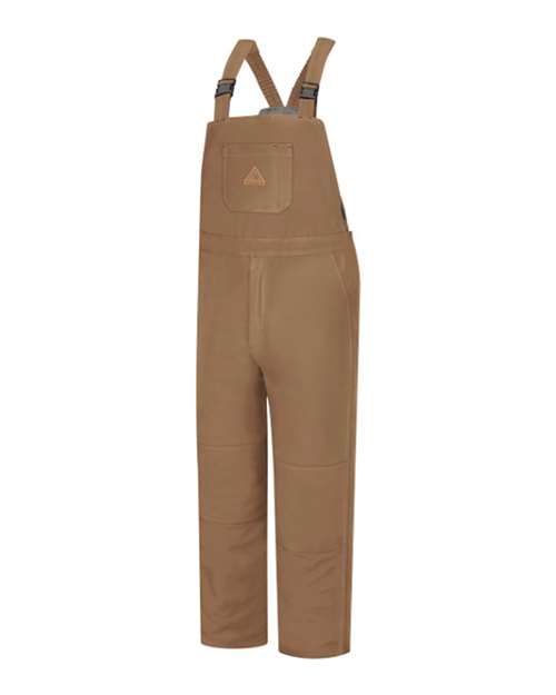 Bulwark Brown Duck Deluxe Insulated Bib Overall - EXCEL FR® ComforTouch BLN4