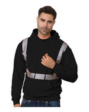 Bayside USA-Made High Visibility Hooded Sweatshirt 3739
