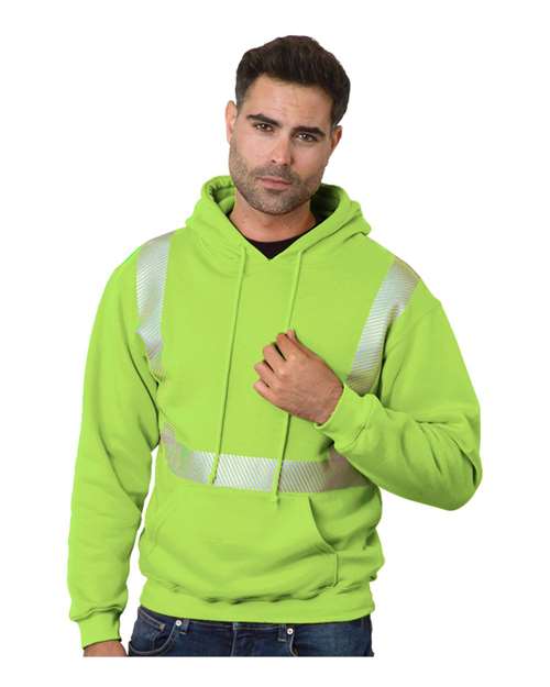 Bayside USA-Made High Visibility Hooded Sweatshirt 3739