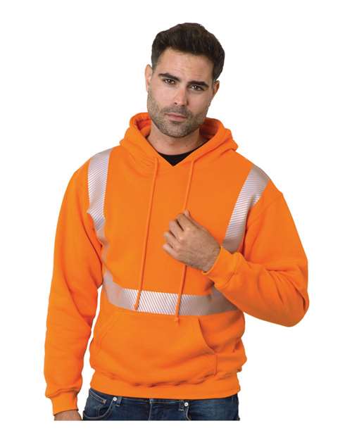 Bayside USA-Made High Visibility Hooded Sweatshirt 3739
