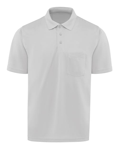 Red Kap Short Sleeve Performance Knit Pocket Polo SK98 - Silver Grey