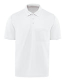 Red Kap Short Sleeve Performance Knit Pocket Polo SK98 - White
