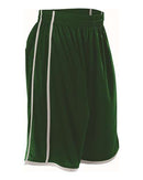 Alleson Athletic Women's Basketball Shorts 535PW - Forest/ White