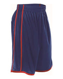 Alleson Athletic Women's Basketball Shorts 535PW - Navy/ Red