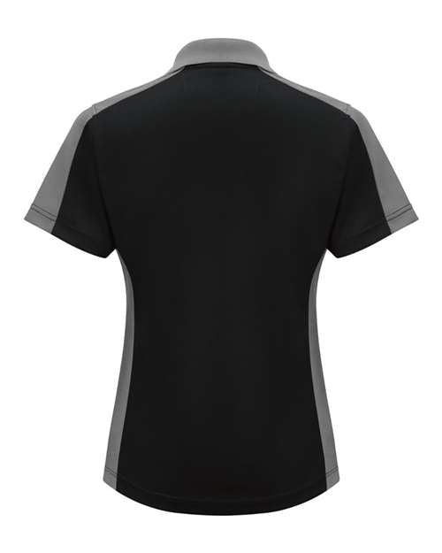 Red Kap Women's Short Sleeve Performance Knit Two-Tone Polo SK53