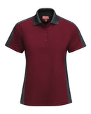Red Kap Women's Short Sleeve Performance Knit Two-Tone Polo SK53