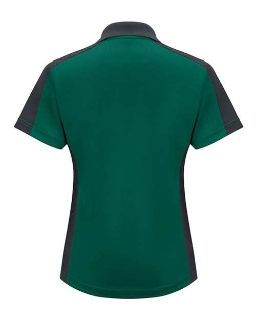 Red Kap Women's Short Sleeve Performance Knit Two-Tone Polo SK53