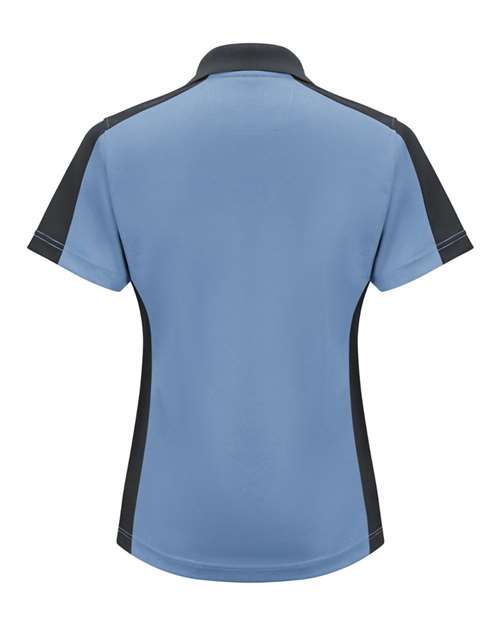 Red Kap Women's Short Sleeve Performance Knit Two-Tone Polo SK53