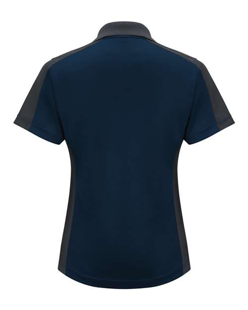 Red Kap Women's Short Sleeve Performance Knit Two-Tone Polo SK53