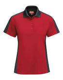 Red Kap Women's Short Sleeve Performance Knit Two-Tone Polo SK53