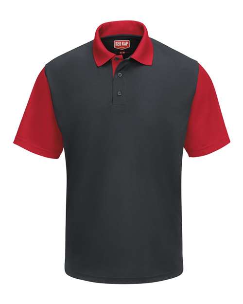 Red Kap Short Sleeve Performance Knit Color-Block Polo SK56
