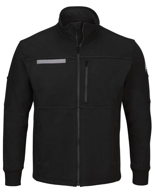 Bulwark Zip Front Fleece Jacket-Cotton /Spandex Blend SEZ2