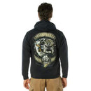 Black Ink U.S.M.C. Bulldog Hooded Pullover Sweatshirt. Item